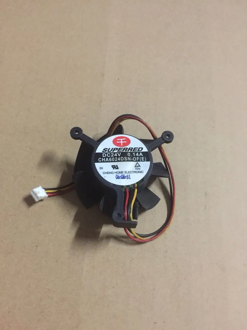 Superred CHA6024DSN OF DC 24V 0.14A 60x60x24 мм 3 Провода Круглый Вентилятор для сервера Кулеры