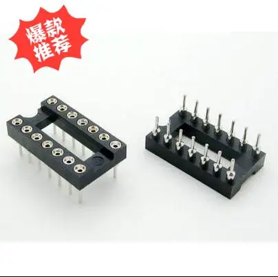 Бесплатная доставка разъем DIP14 с круглым отверстием 14 контактов чип-база ic 10