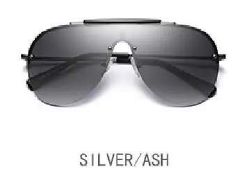 Silver ash Новые поляризованные солнцезащитные очки для мужчин и женщин солнцезащитные очки Классические солнцезащитные очки огромная оправа вождения оригинальные солнцезащитные очки - Цвет линз: Silver ash