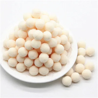 44 beige 100 шт. 10/15/20/25 мм Мини пышная Нижняя Pom Poms помпонами ручной работы для детей игрушки свадебные Рождественский Декор DIY товары для шитья и рукоделия - Цвет: 44 beige