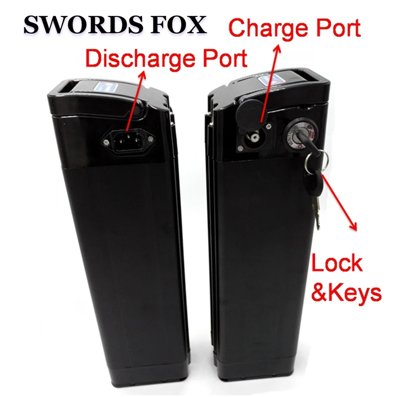 Литиевая батарея SWORDS FOX для электровелосипеда 48 В 15 Ач 750 Вт 1000 30 А BMS|Батарея