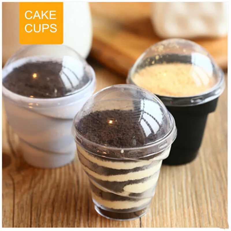 * Новый продукт Tiramisu десертная чашка с крышкой Panna cotta 10 шт пищевой пластик 4 см 7 9