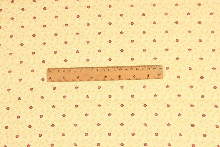 Полметра простой цветочный принт хлопок ткань ручной работы DIY Одежда Платье детская ткань рот Золотая посылка подкладочная ткань B263