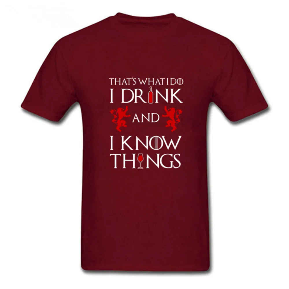 What I Do Drink and know Things Men Beer T-Shirt Cool White Plus Size Short Sleeve fear of god vlone Men's O-Neck T Shirts | Мужская