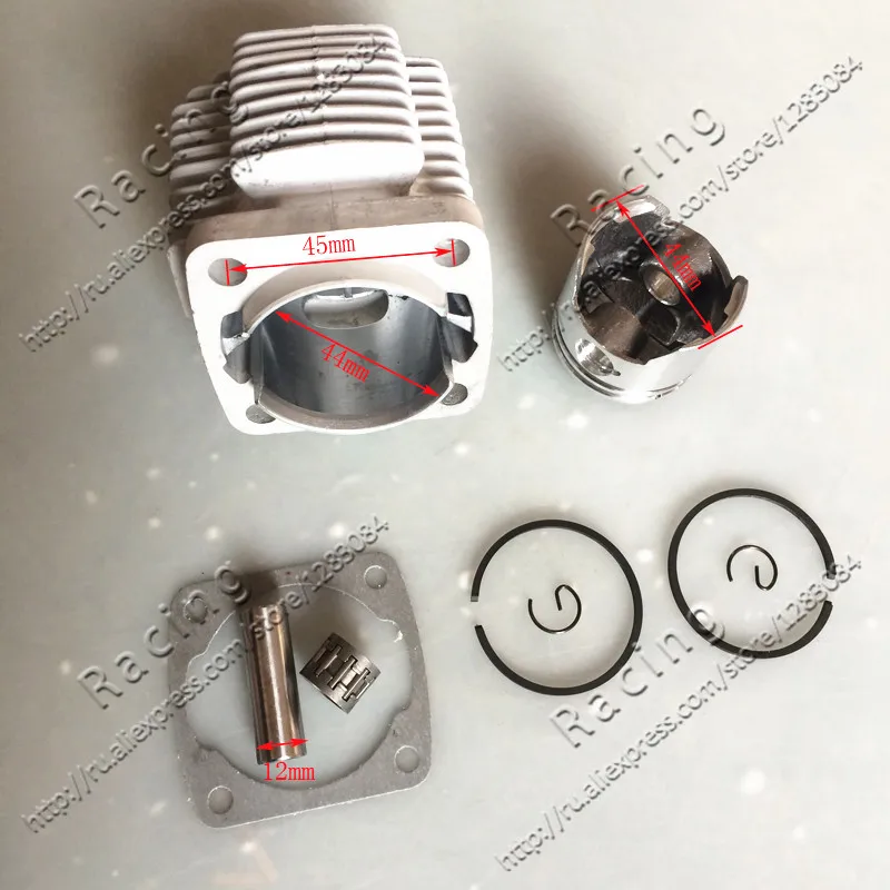 49cc карманный велосипед 44 мм поршневой блок цилиндров прокладка 6 mini moto atv quad