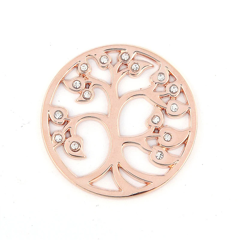 Ожерелье с подвеской в виде дерева жизни кристаллами цепочка из звеньев 35 мм