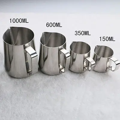 Нержавеющая сталь инструменты для кофе и чая Качество 150/350/600/1000 мл эспрессо