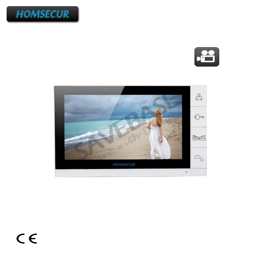 HOMSECUR 9 &quotTM901R внутренний монитор с функцией записи для видеодомофона |