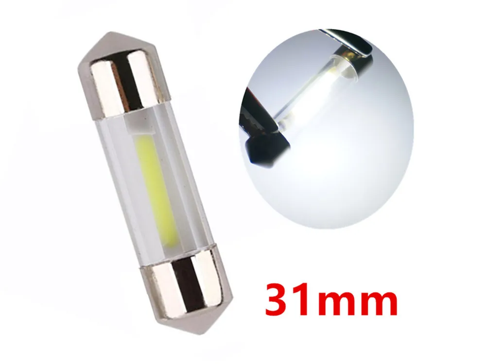 2 шт. Автомобильные светодиодные лампы C5W COB 31 мм 12 В|c5w cob|car led bulblight source |