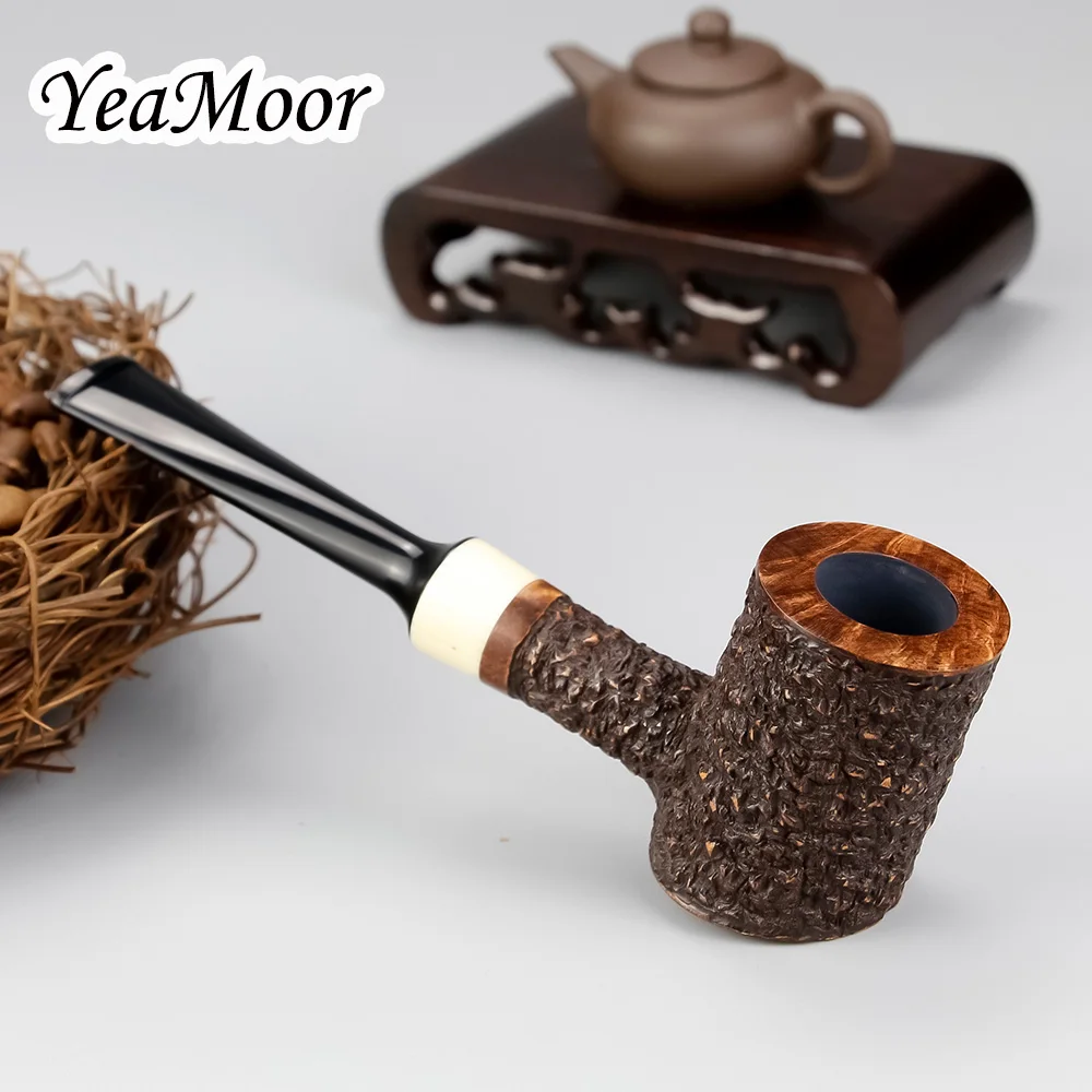 Молоток Стиль Briar Труба 9 мм фильтр курительная трубка для табака 50 очиститель 20 фильтр Carven табачная труба случайный резной Briar деревянная труба