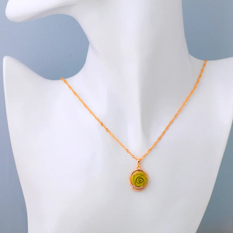 Привлекательный дизайн яблоко зеленая Роза для молодежи золотой тон цвет розы