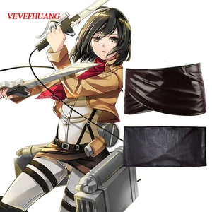 Кожаная юбка VEVEFHUANG для косплея атака на Титанов