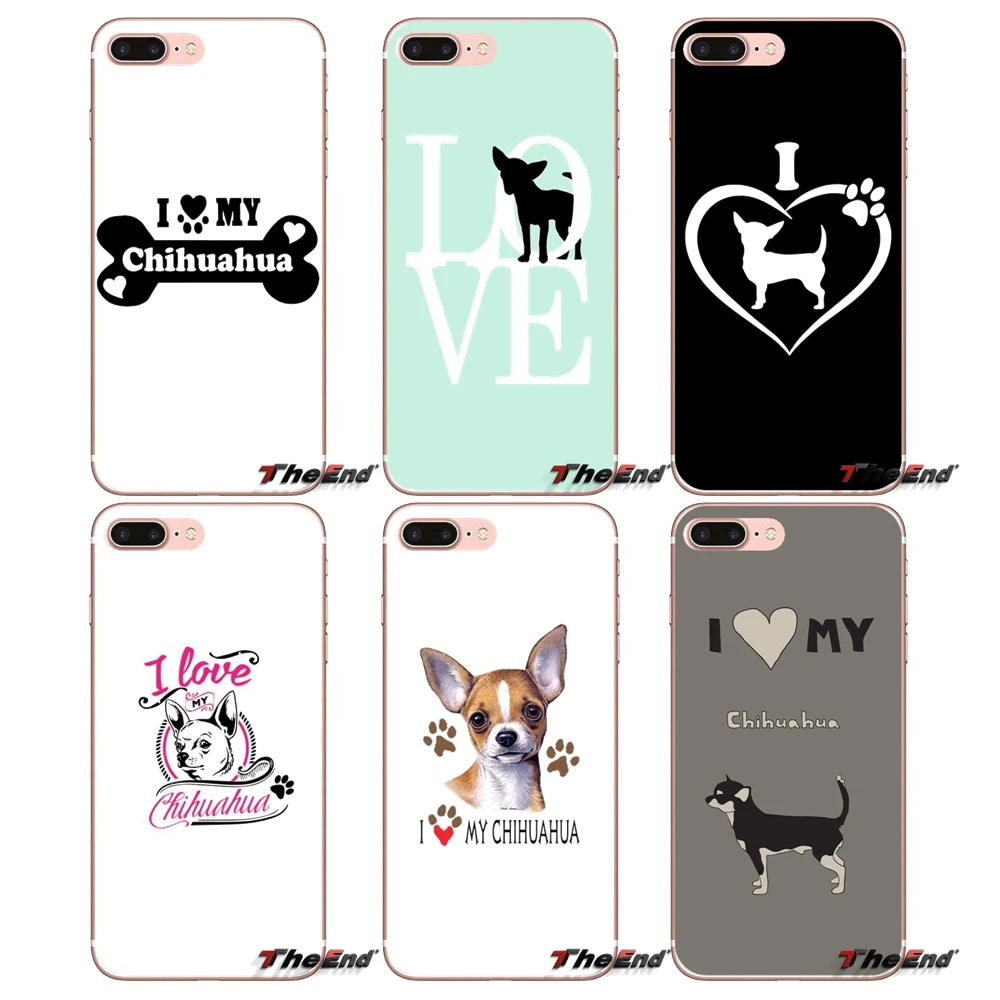 Чехол для телефона Samsung Galaxy S3 S4 S5 MINI S6 S7 edge S8 Plus Note 2 3 4 5 Grand Core Prime I Love My Chihuahua Dog Pug |