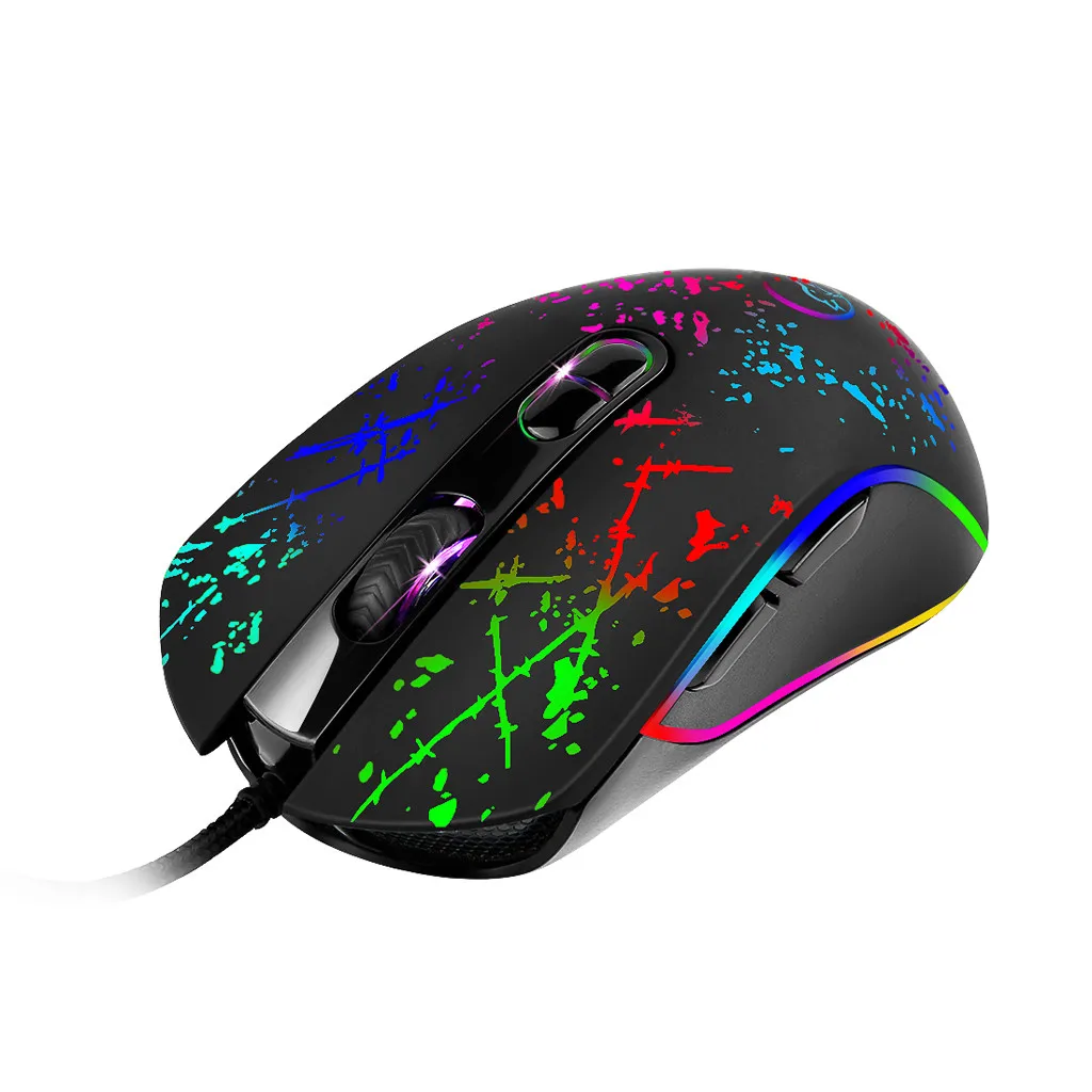 G819 Новая Механическая Проводная игровая мышь RGB Marquee многорежимная 3200DPI 7
