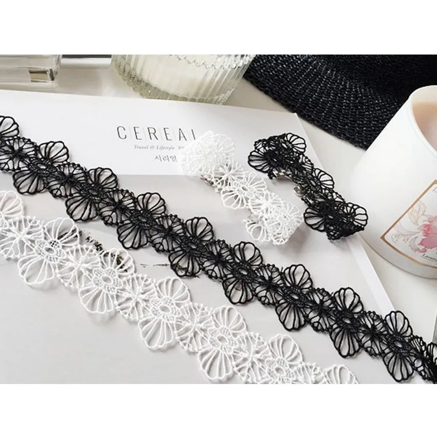 2017 Black Lace Choker Necklace for Women Flower Chocker Boho collar Summer Bijoux Femme Collier Collares | Украшения и
