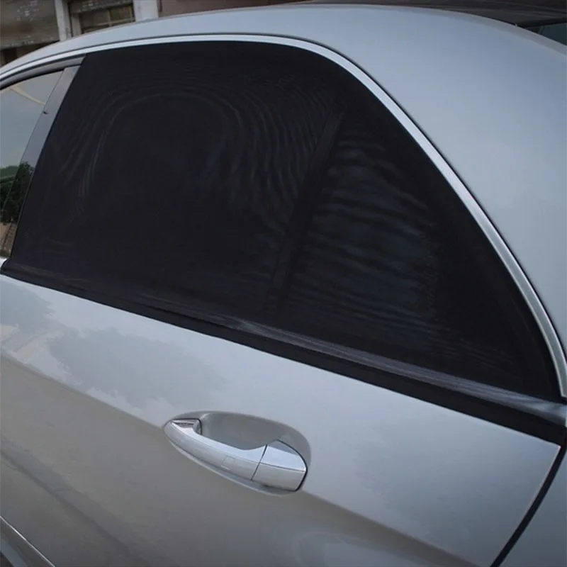 Car Window Cover Sunshade Curtain 2pcs UV Protection Shield Sun Shade Mesh Solar Mosquito Dust | Автомобили и мотоциклы