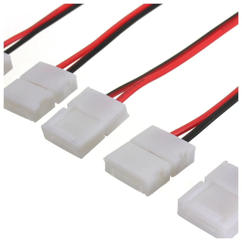10 шт PCB 2 PIN светодиодный разъем с кабелем для 3528/5050 одиночный цветной адаптер |