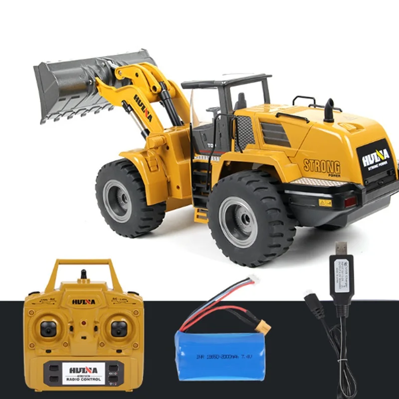 Huina 583 Big Size RC Loader Scale 1:14 Truck Hobby Bulldozer Alloy Remote Control Toys for Boys Construction Rc |