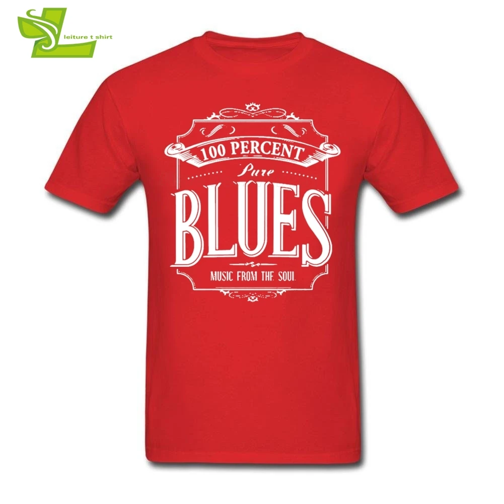 100 процентного натурального Blues футболка для взрослых Новое поступление