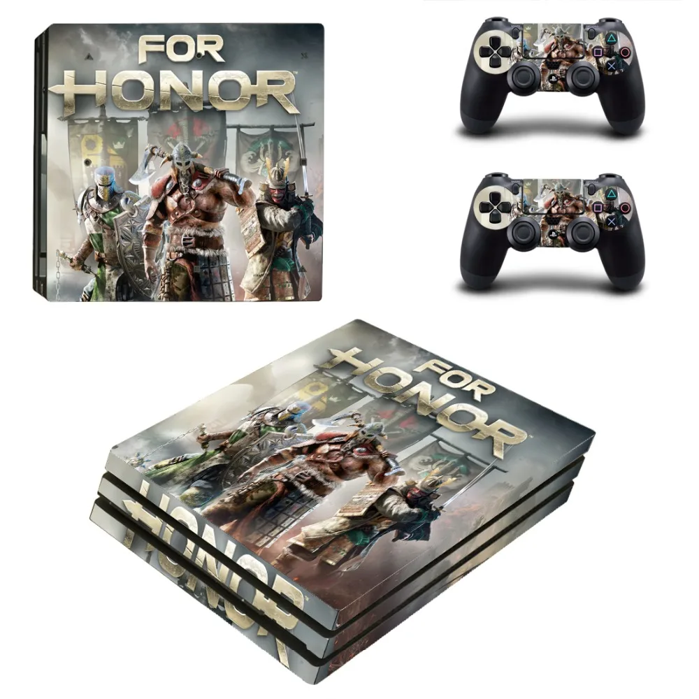 Виниловые наклейки для игровой приставки Honor PS4 Pro консоли PlayStation 4 и 2 контроллера