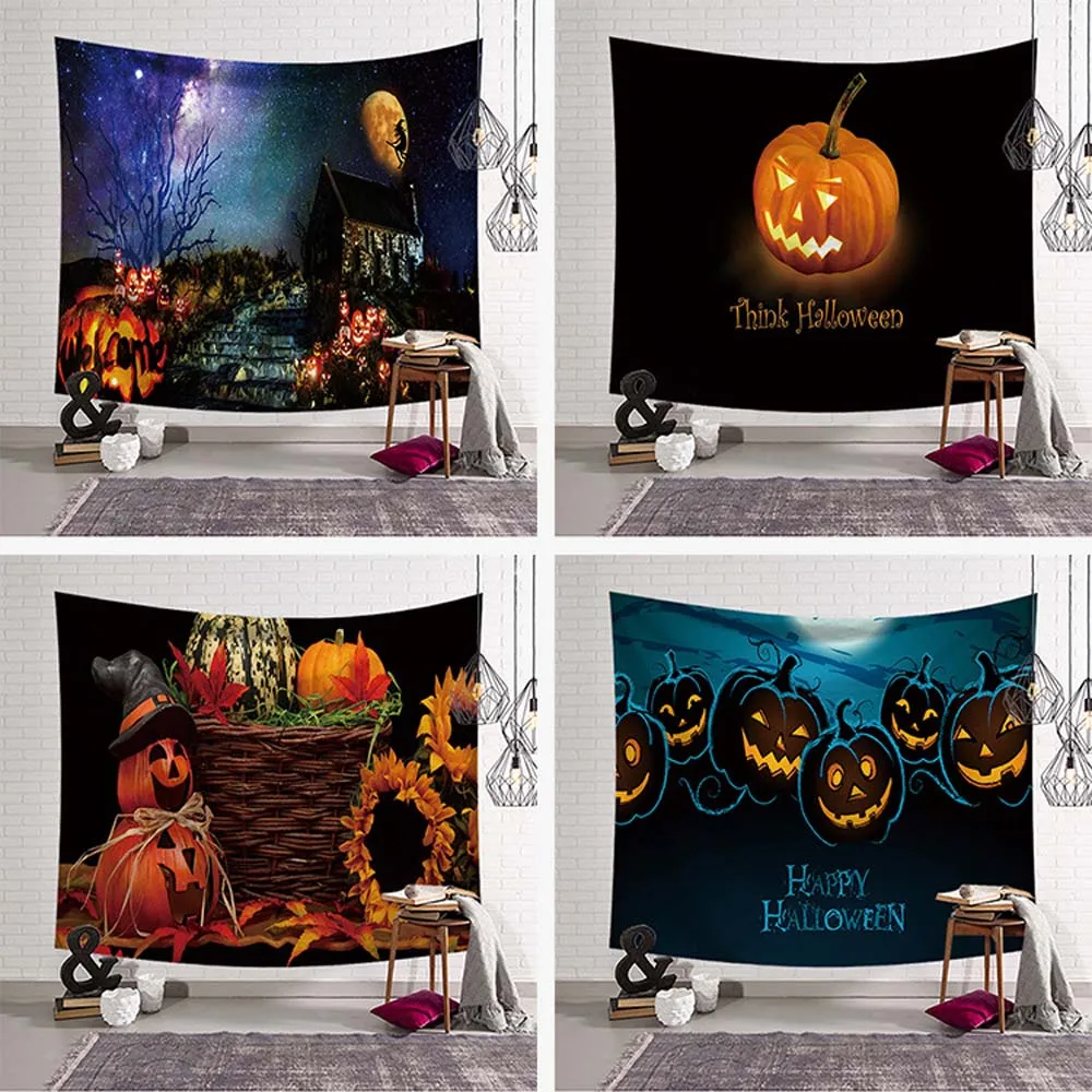 1 шт. 60x51 дюйм/80x60 дюймов 24 дизайн с надписью Happy Halloween декоративные фоны декор для