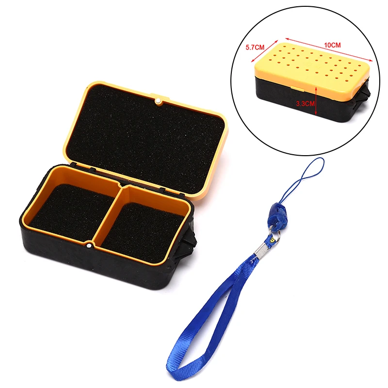Рыболовная коробка с 2 отделениями пластиковая червь клубной приманки для ловли