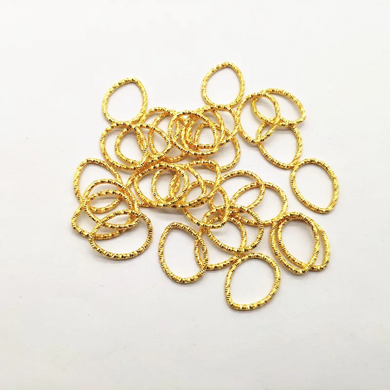 gold Новое поступление! 18x14 мм 500 шт тон из нержавеющей стали Яйцо разъемы для серьги шпильки, серьги аксессуары, части, ювелирные изделия - Цвет: gold