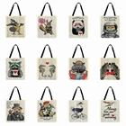 Женская сумка-тоут с принтом животных, в стиле ретро