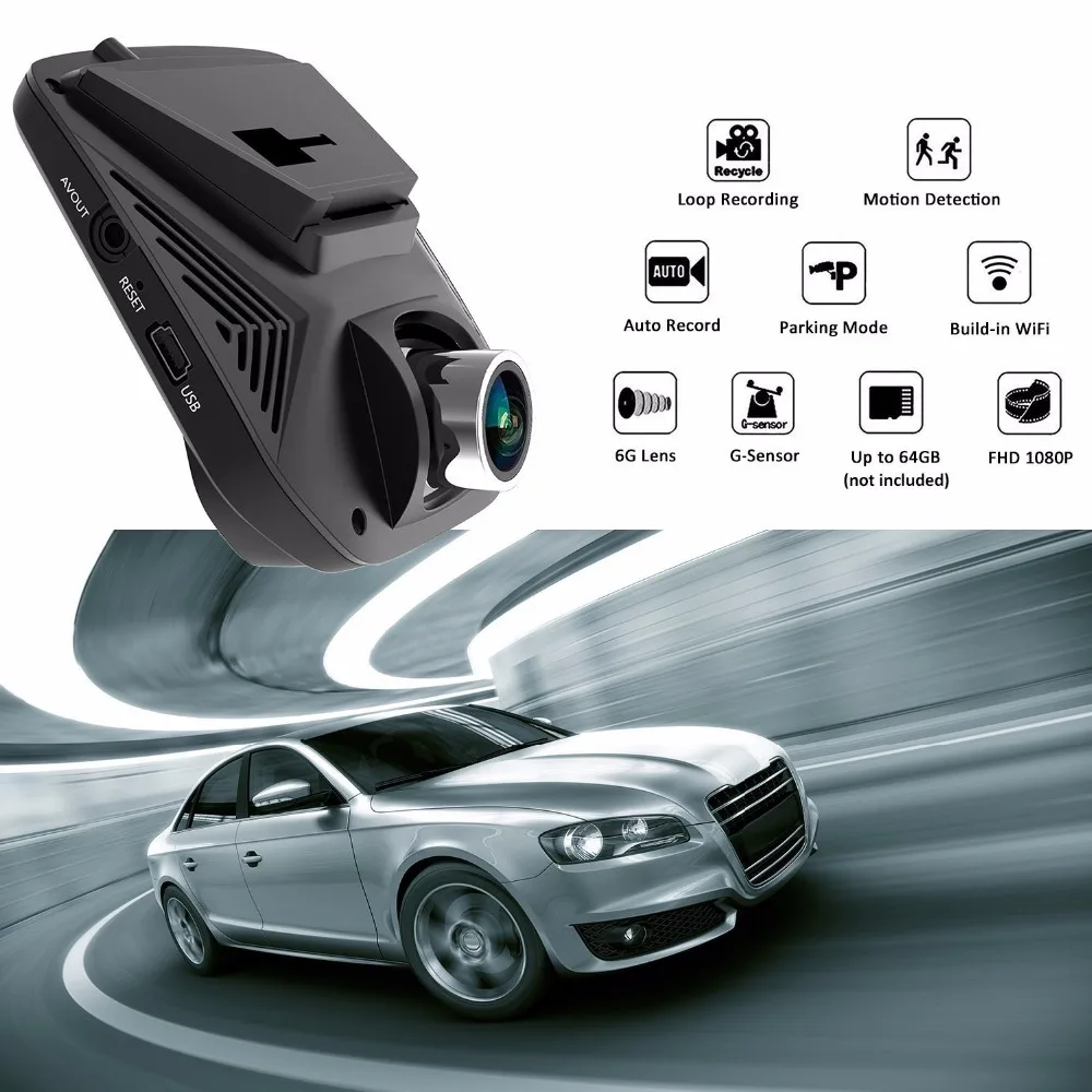 Car DVR WiFi Novatek 96658 Full HD1080P Camera 2.45inch IPS G-Sensor Video Recorder Dash Cam | Автомобили и мотоциклы