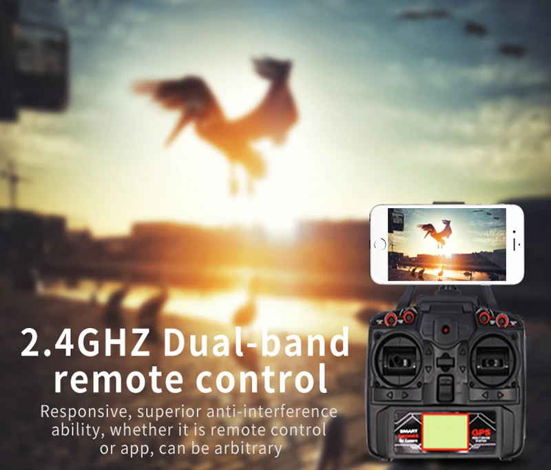 Global Drone X183 профессиональный двойной gps Дрон RTF с HD камерой FPV gps вертолет RC Квадрокоптер следуй за мной