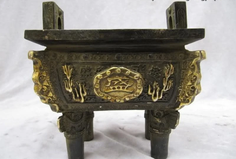 7 &quotКитайский буддизм Классическая бронзовая фигурка для привлечения богатства