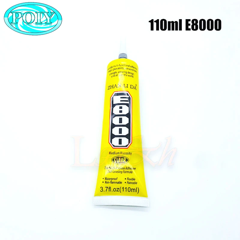 110 мл E8000 прозрачный клеевой герметик, клей для DIY алмазной одежды, обуви, пасты ювелирных изделий