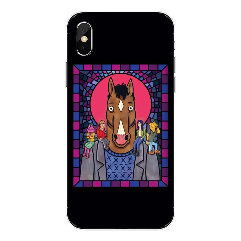 Lnterwing аниме Боджака чехол для iPhone X 10 6, 6 S, 7, 8plus, 5S SE XR XS макс 7 8 чехол-накладка на заднюю панель из силикона и мягкого ТПУ с крышкой чехол для телефона - Цвет: TPU