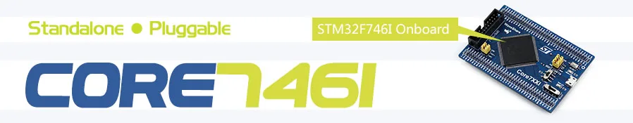 Waveshare Core746I STM32 MCU основная плата STM32 STM32F746IGT6 MCU макетная плата, полный IO расширитель, JTAG/SWD интерфейс отладки