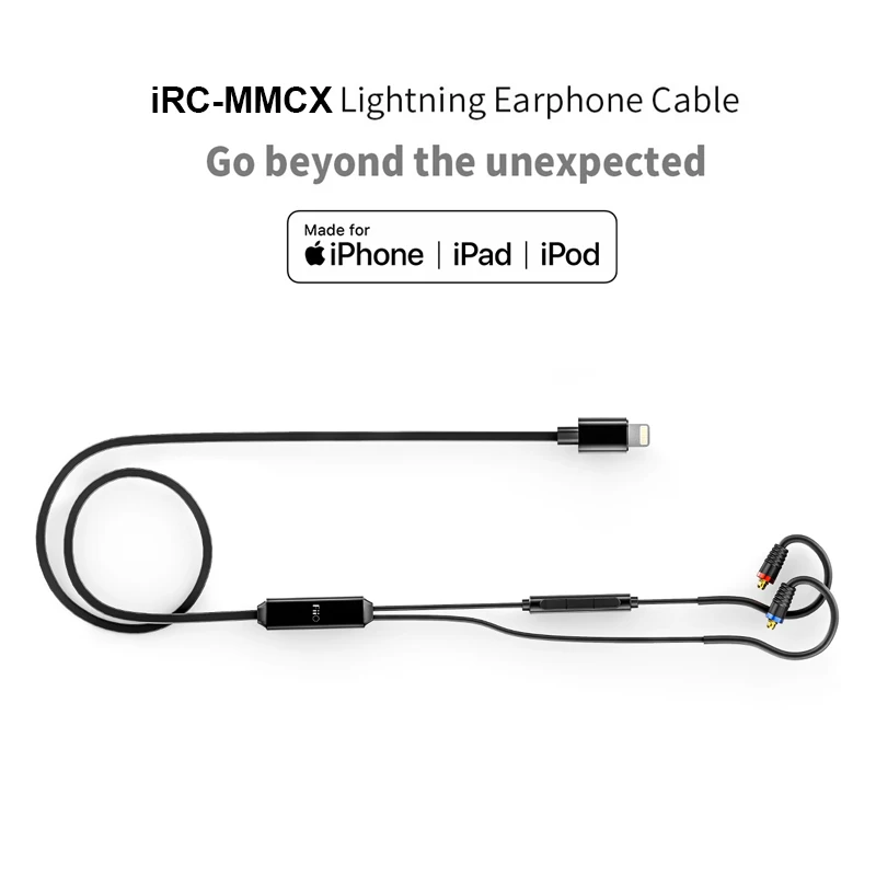 FIIO iRC MMCX кабель для наушников iPhone 7/7 plus/8/X/XS с встроенным микрофоном Съемный F9