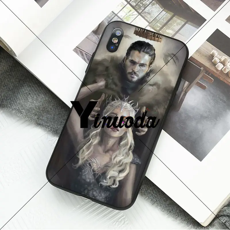 Yinuoda Игра престолов Finale красочные милые аксессуары для телефона чехол iPhone X XS MAX 6 6S