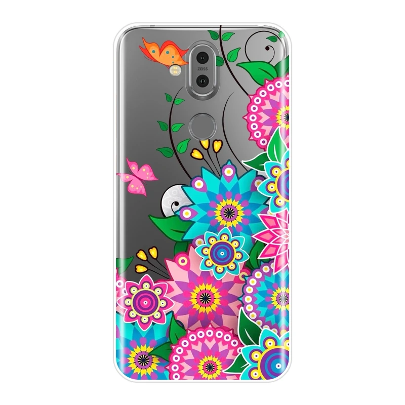 Мягкий силиконовый чехол для телефона Nokia 2 1 3 5 6 7 цветочный кружевной