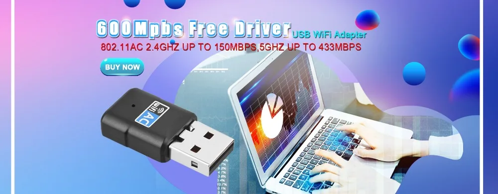 Беспроводной 600 Мбит/с USB wifi адаптер AC600 2,4 ГГц 5 ГГц WiFi Антенна ПК Мини компьютер сетевой карты приемник двухдиапазонный 802.11b/n/g/ac