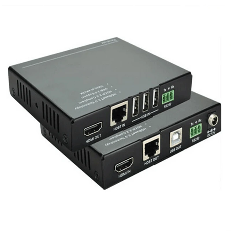 HDBaseT KVM Extender by cat6/6e 4KX2K/60HZ up to 100M 2.0 RS232 HDCP 2.2 USB control | Электроника