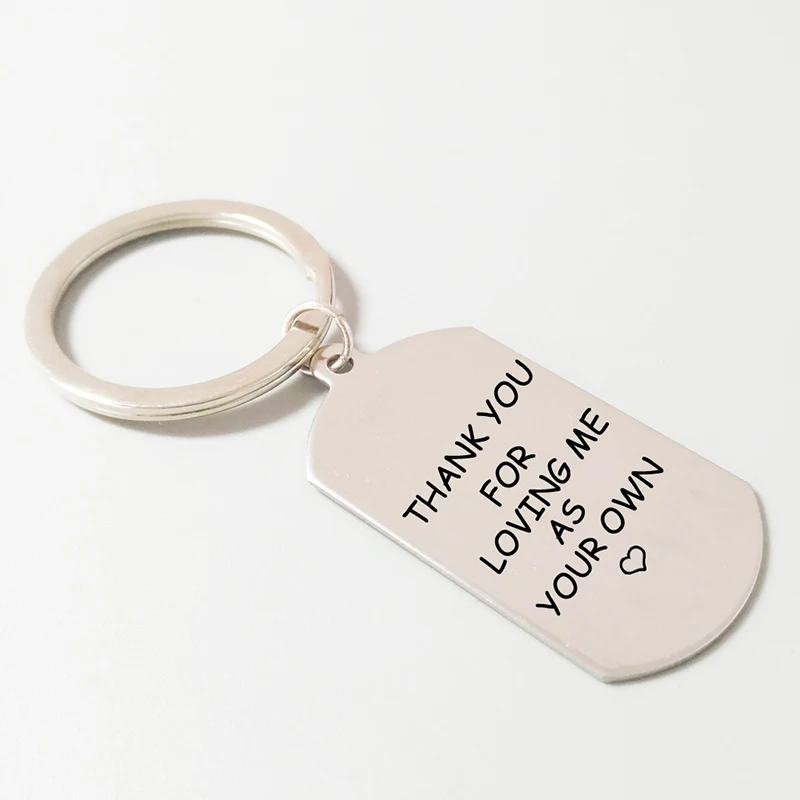Брелок для ключей из нержавеющей стали с лазерной гравировкой надписью Thank you влюбленных хороший подарок