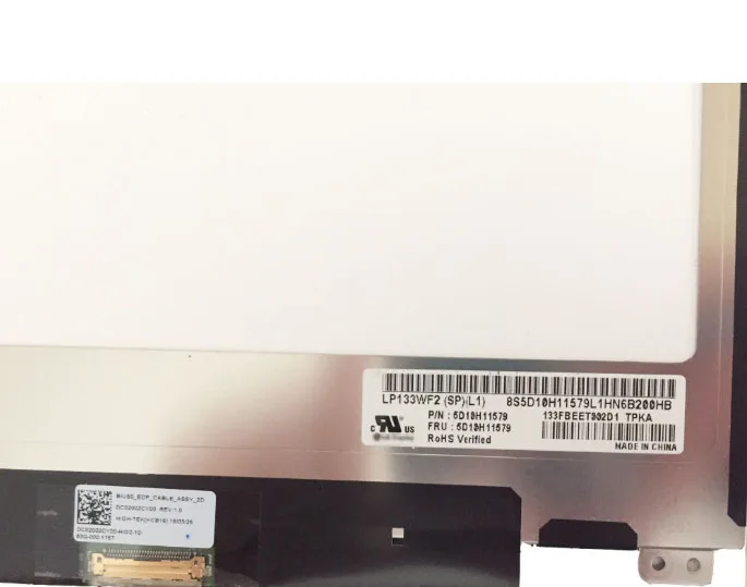 

ЖК-экран для ноутбука 13,3 дюйма LP133WF2-SPL1 FHD IPS 1920x1080 Разрешение 30pin светодиодный дисплей