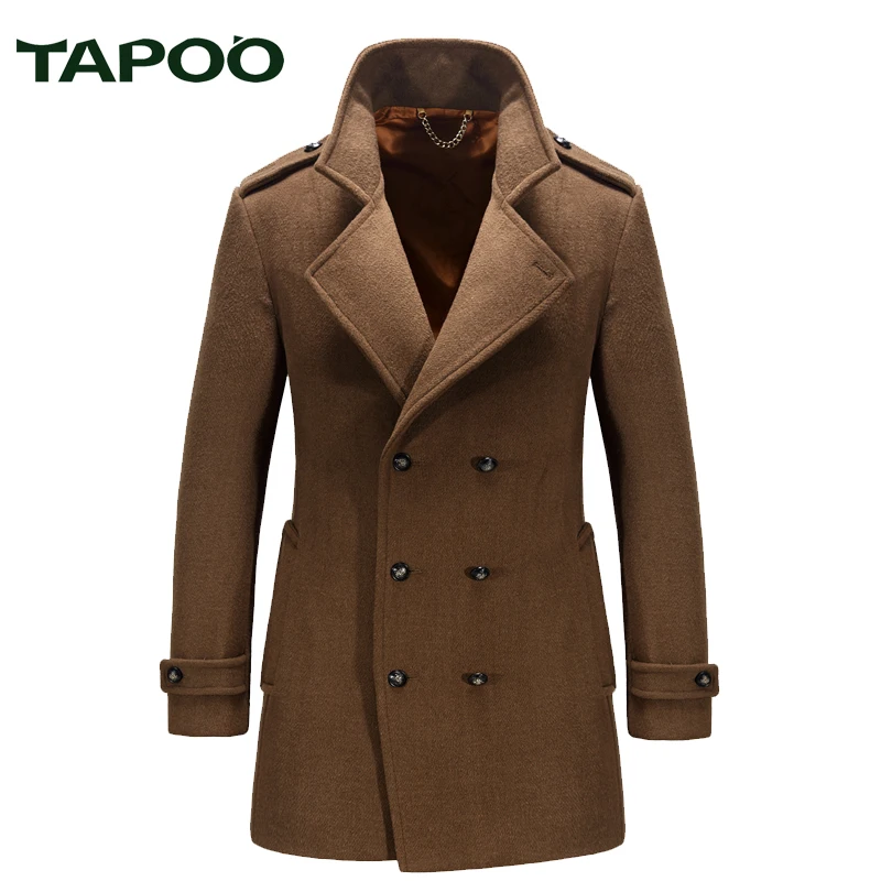 Мужская шерстяная ветровка с воротником на осень и зиму|wool men coat|wool coat menmen wool |