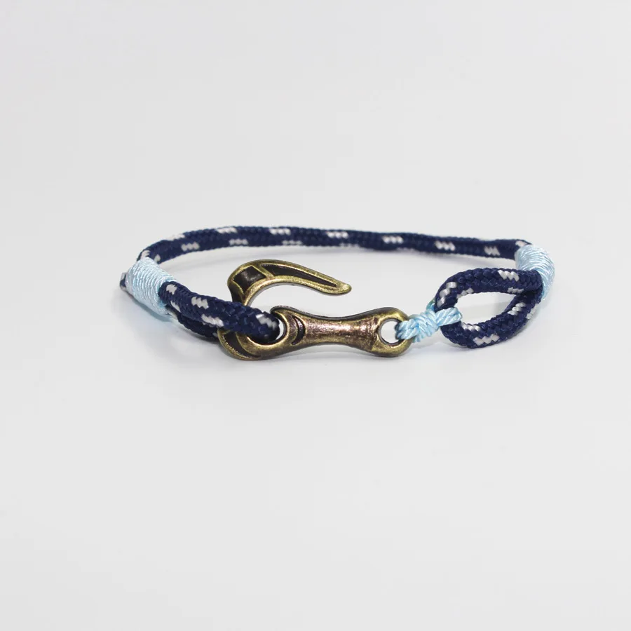 Браслет веревочный с крючком для поделок в европейском и американском стиле |