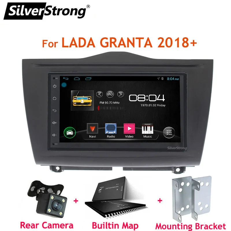 2DIN автомобильный 7 ''IPS GPS Android9.0 Универсальный 2Din Lada Granta DVD 2 DIN универсальный
