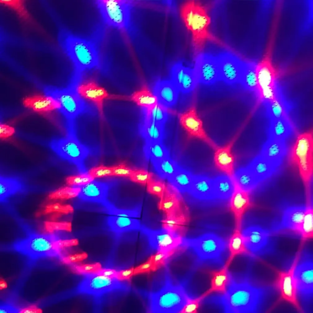 Авто Голосовое управление звуком светодиодный RGB сценический светильник ночник