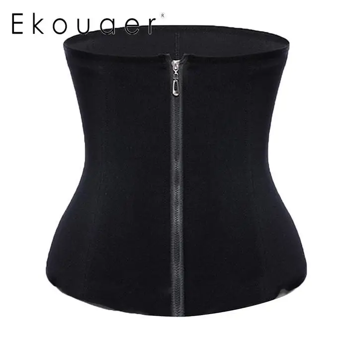 Ekouaer Body Shaper Талии Тренер Триммер корсет пояс тренировки Корректирующее белье для