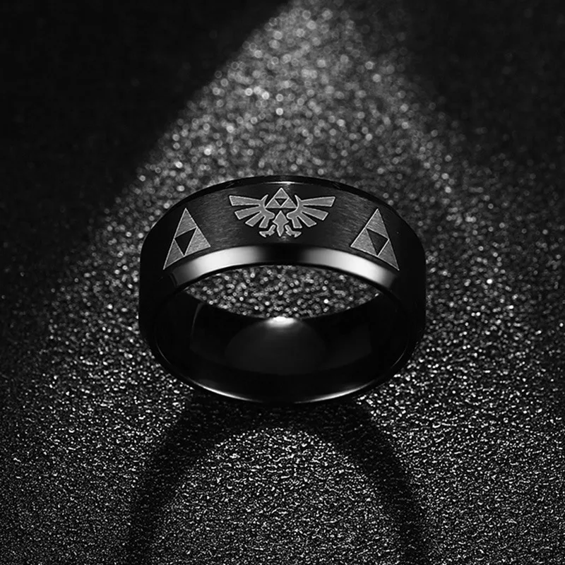 Кольцо мужское из нержавеющей стали шириной 8 мм в стиле панк|stainless steel ring|steel