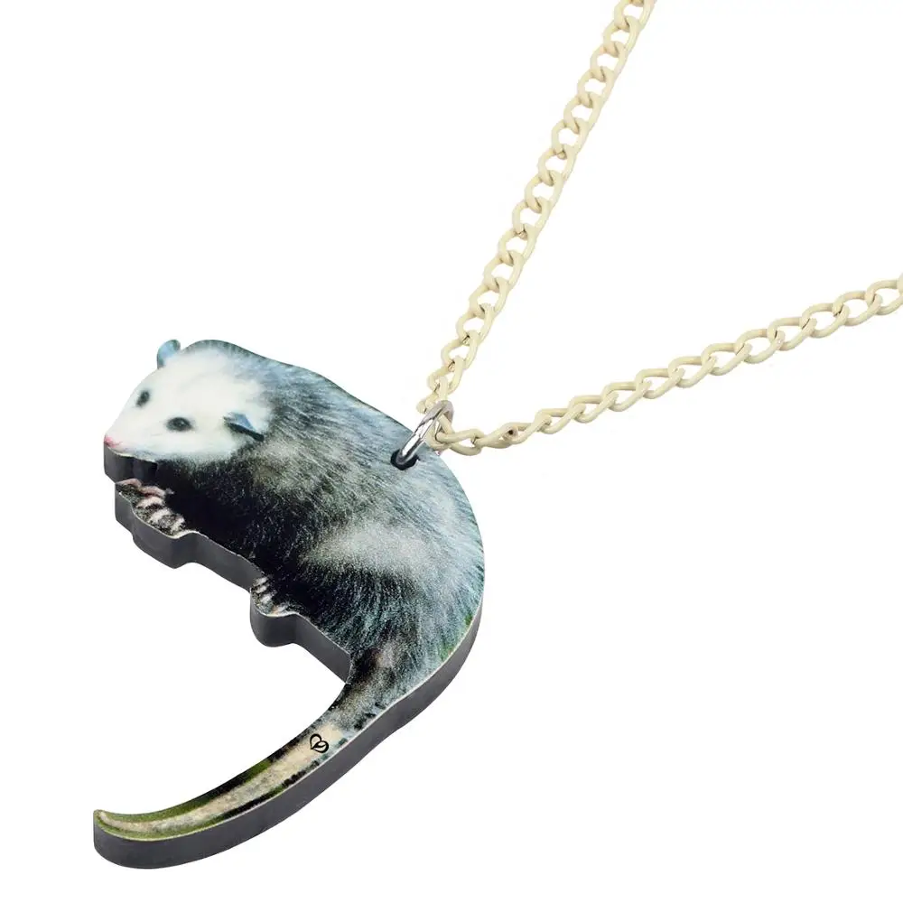WEVENI акриловая подвеска Possum уникальный дизайн животных ювелирные изделия для