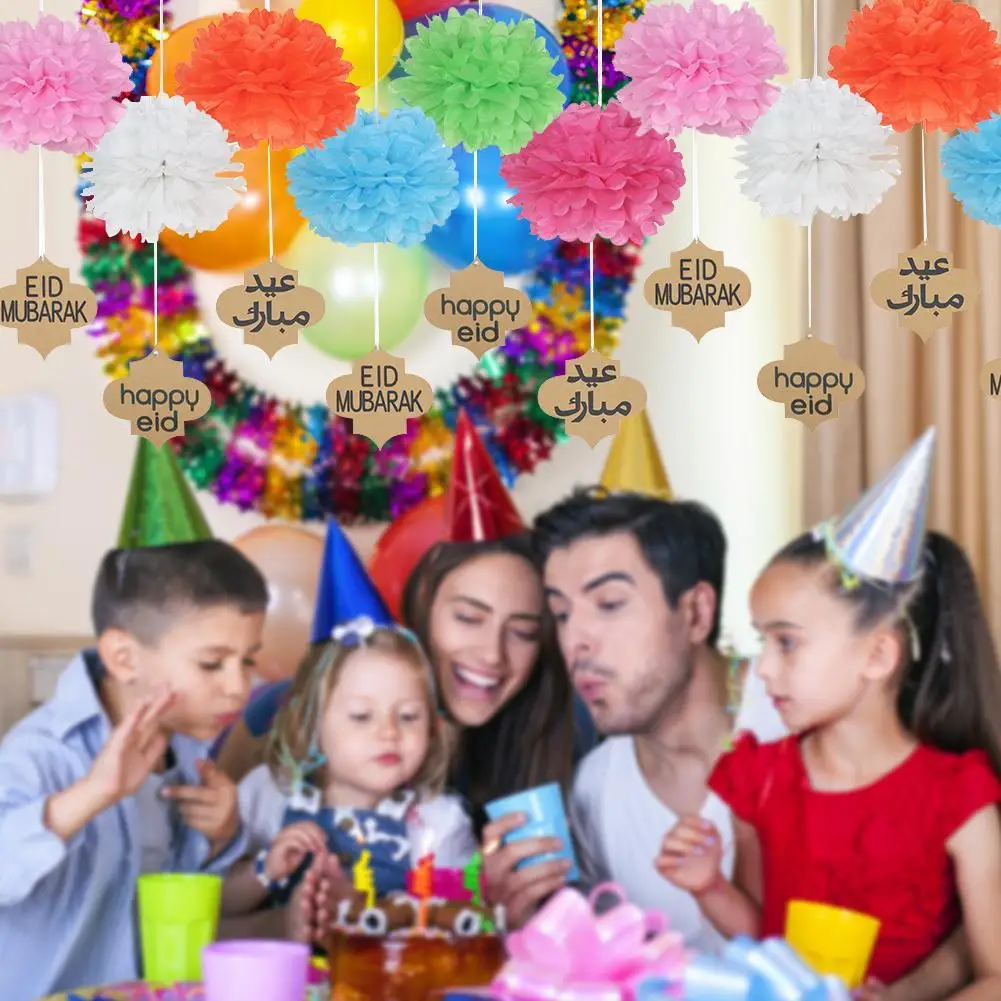 6 шт./упак. ИД Мубарак Бумага цветок декор Happy вечерние торговый центр