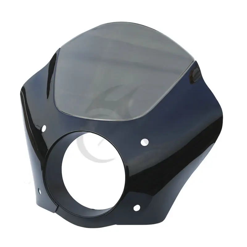 Gauntlet фара обтекатель черный дым для Harley Sportster XL FXDB FXDL|headlight fairing|fairing maskheadlight mask |